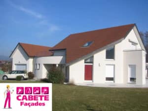 Enduit monocouche sur un pavillon neuf