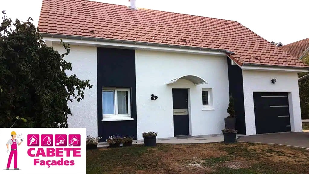 Mise en peinture des façades de cette maison